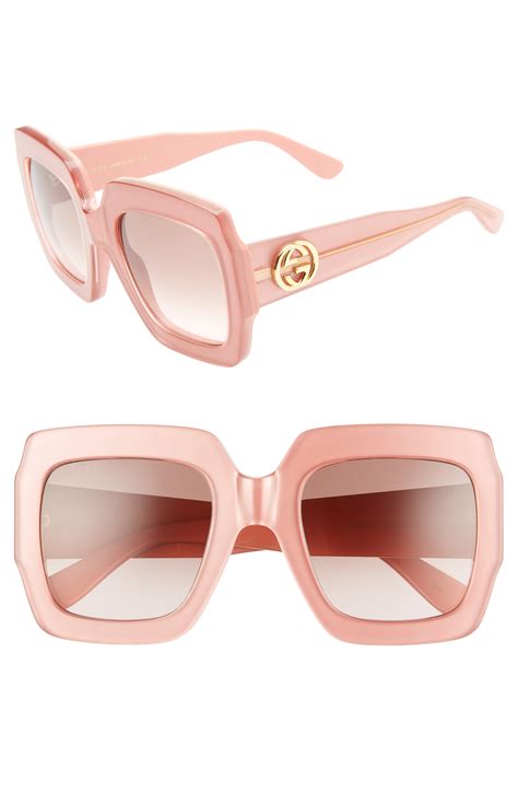 gucci 54mm square sunglasses red|gucci 54mm designer sunglasses.